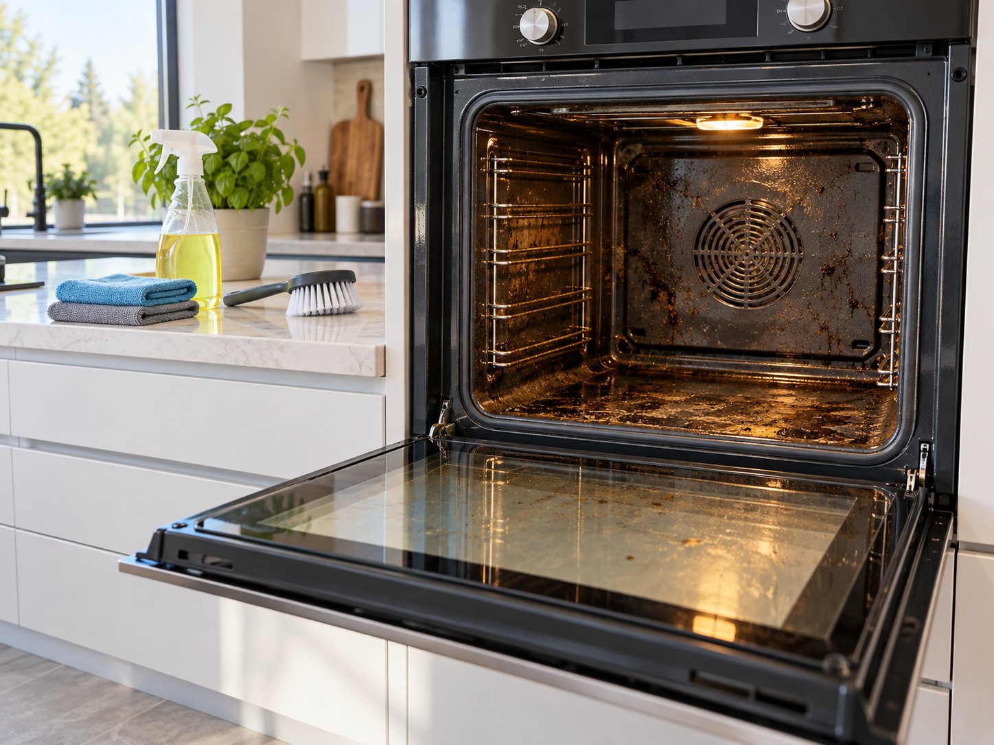 Oven cleaning